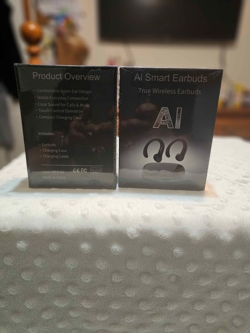 AI Translating Smart Earbuds True Wireless Earbuds - Black
